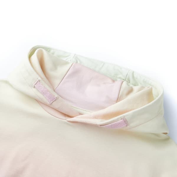Barnhoodie stjärnvit 104