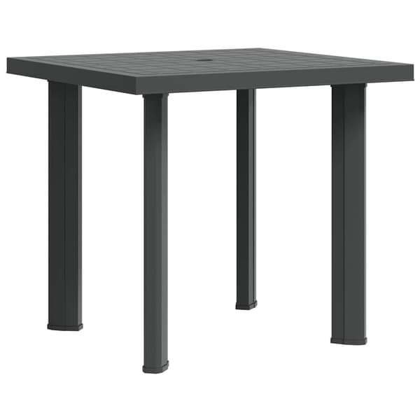 Trädgårdsbord antracit 80x75x72 cm plast