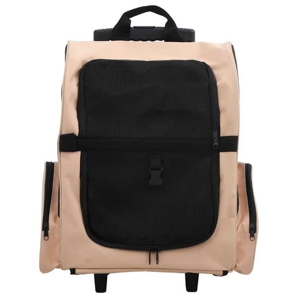 Hopfällbar djurvagn beige