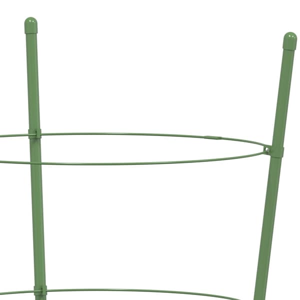 Växtstöd med 3 ringar 5 st grön 45 cm stål