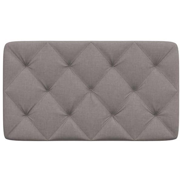 Headboard Cushion Taupe 90 cm Fabric