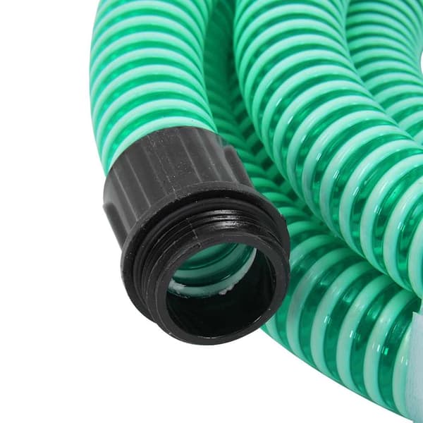 Sugslang med kopplingar mässing grön 1,1" 25 m PVC