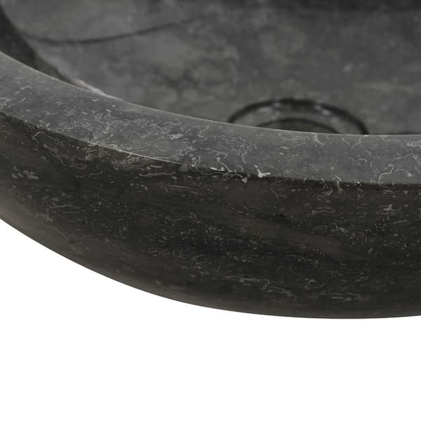 Handfat 40x12 cm marmor svart