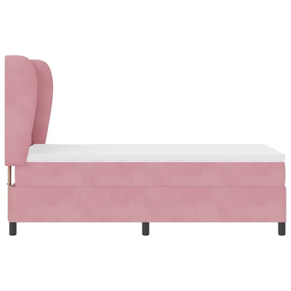 Bäddfjäder med madrass Rosa 200 x 90 cm Polyester