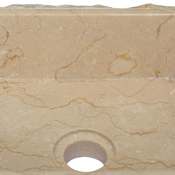 Handfat gräddvit 30x30x13 cm marmor
