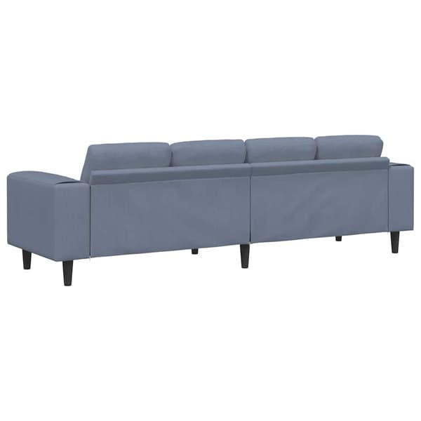 Soffa Blå 250 x 77 x 76 cm Kordread tyg
