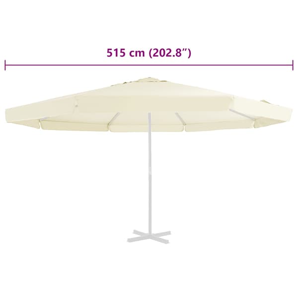 Reservtyg för parasoll sandfärgat 515 cm