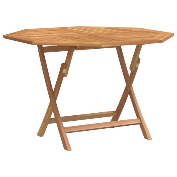 Hopfällbart trädgårdsbord 110x110x75 cm massiv teak