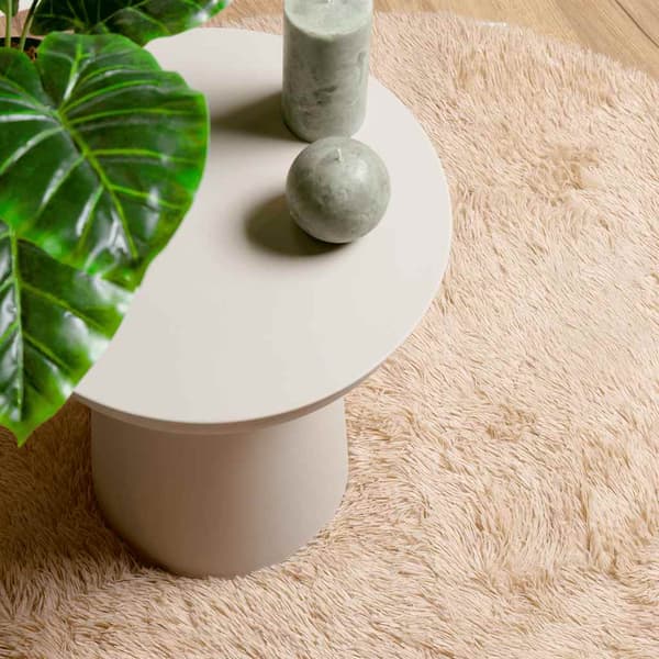 Ryamatta med lång lugg NAVARRA beige 300x200 cm polyester