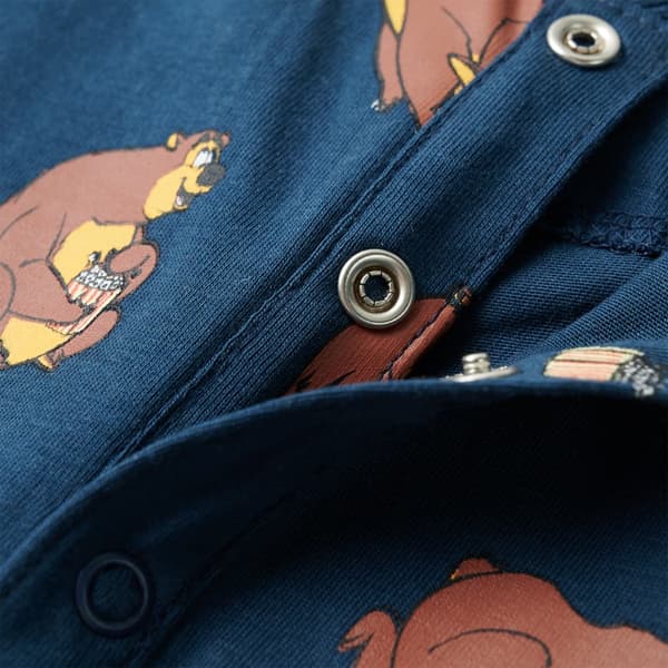 Pyjamas för barn jeansblå 92