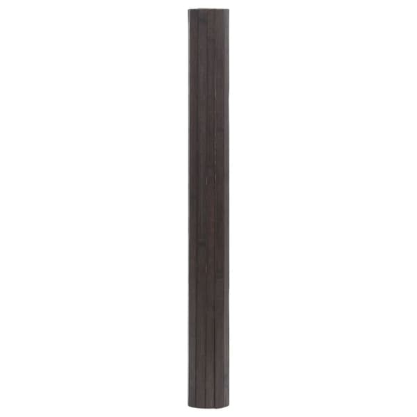 Matta rektangulär mörkbrun 100x300 cm bambu