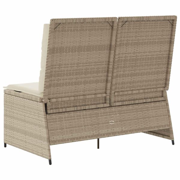 Trädgårdsbänk Beige konstrotting