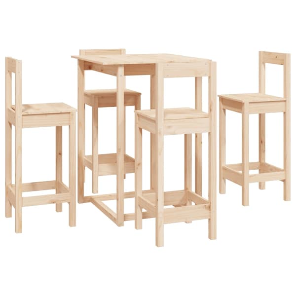 Barmöbler 5 delar massiv furu