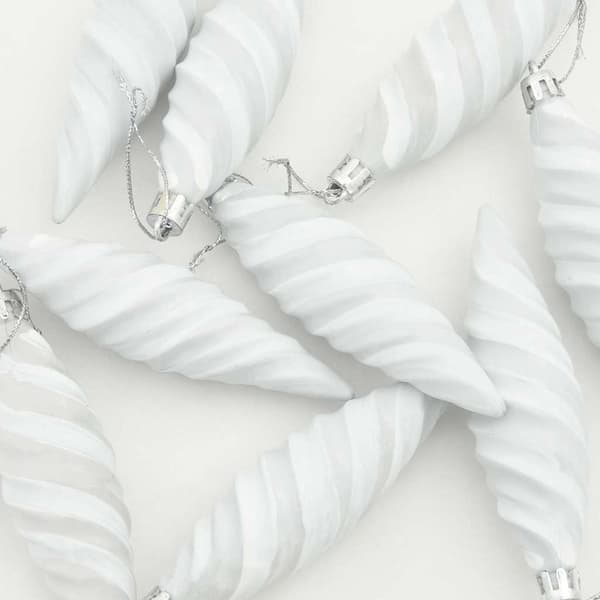 Jul Spiralformad Kula 40 pcs Vit Plast