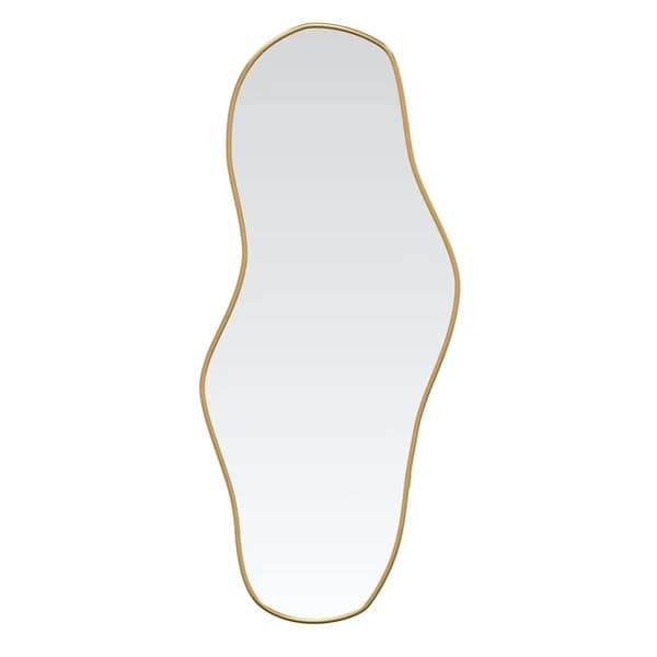 Väggspegel guld 60x25 cm