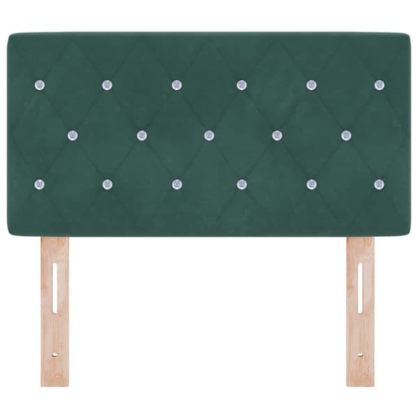 Huvudgavel Mörkgrön 80 cm Sammet