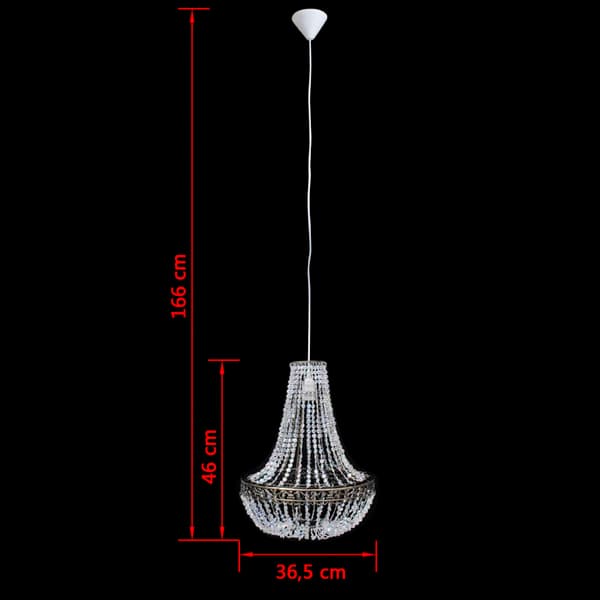 Kristallkrona 36,5 x 46 cm