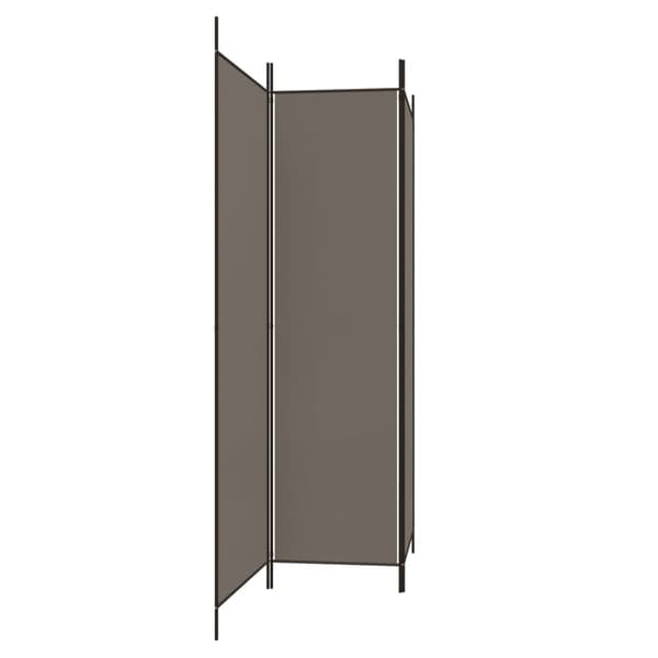 Rumsavdelare 3 paneler antracit 150x220 cm tyg