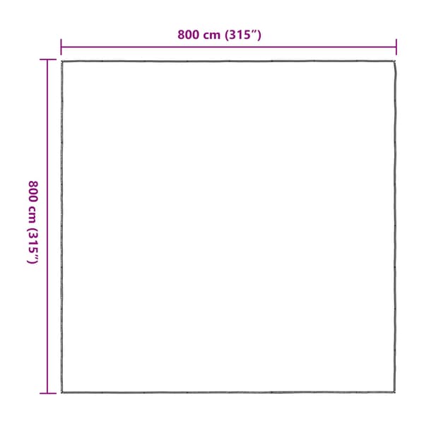 Växtskydd Transparent 8 x 8 m PE