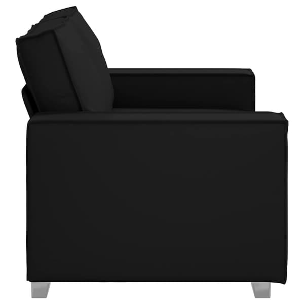 Tvåsitssoffa Svart 160 cm Konstläder