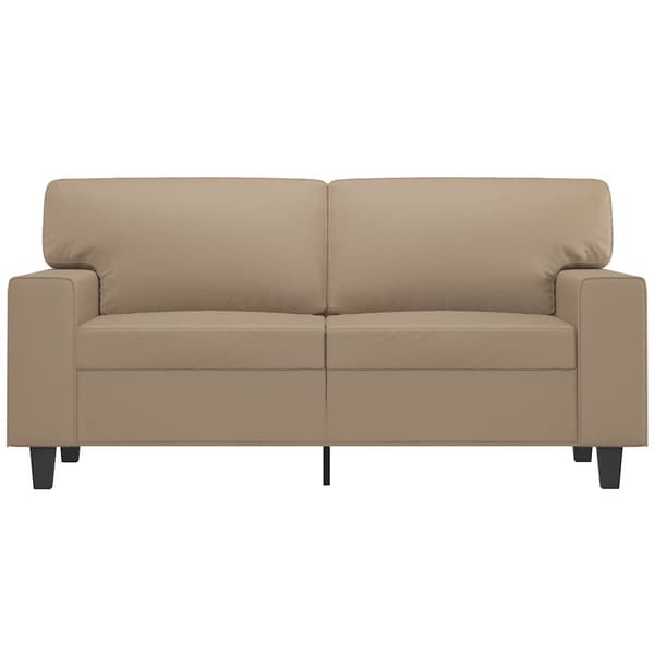 2-sitssoffa cappuccino 120 cm konstläder