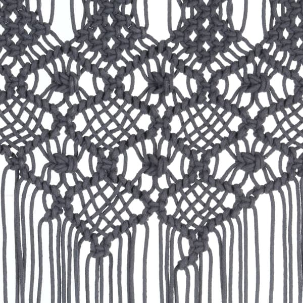 Gardin makramé antracit 140x240 cm bomull