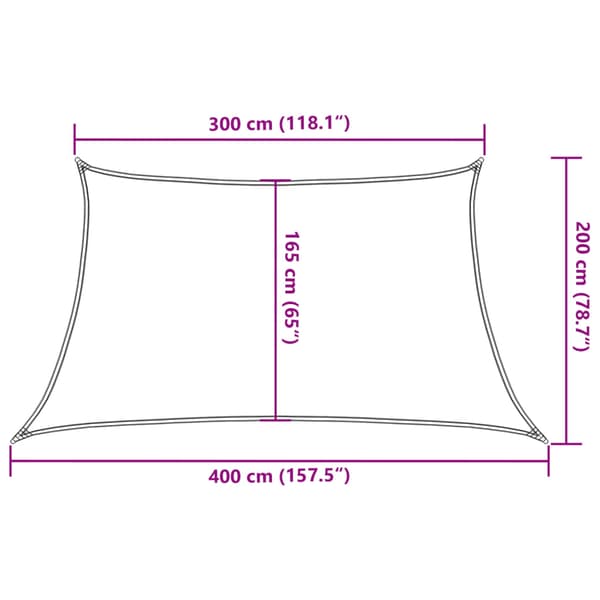 Solsegel 160 g/m² vit 3/4x2 m HDPE