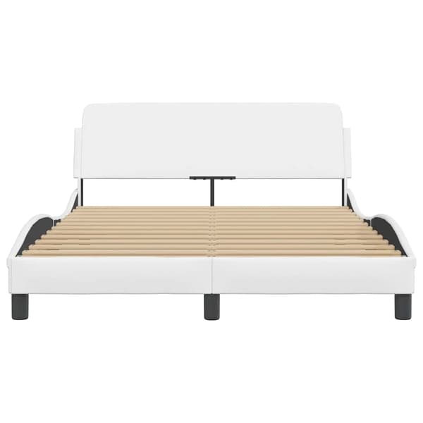 Bed Frame "Dover" White 120x200 cm Faux Leather