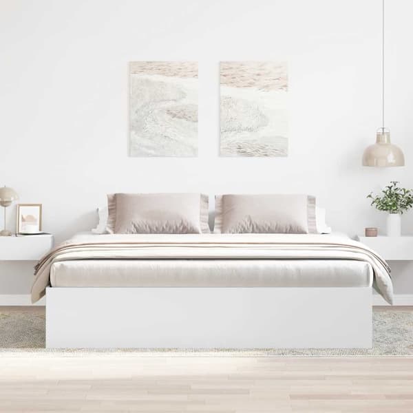 Sängram vit 200x200 cm
