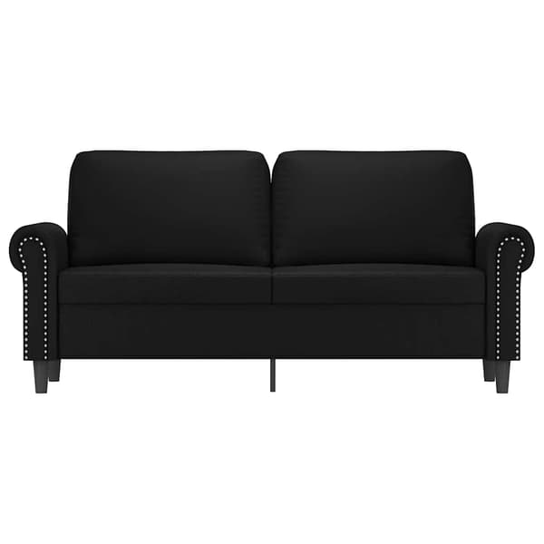 2-sitssoffa svart 140 cm konstläder