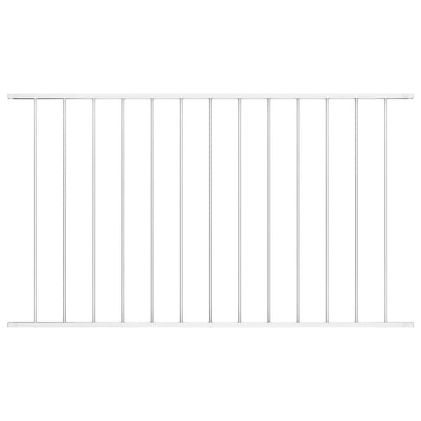 Staketpanel Woerden pulverlackerad stål 1,7x0,75 m vit