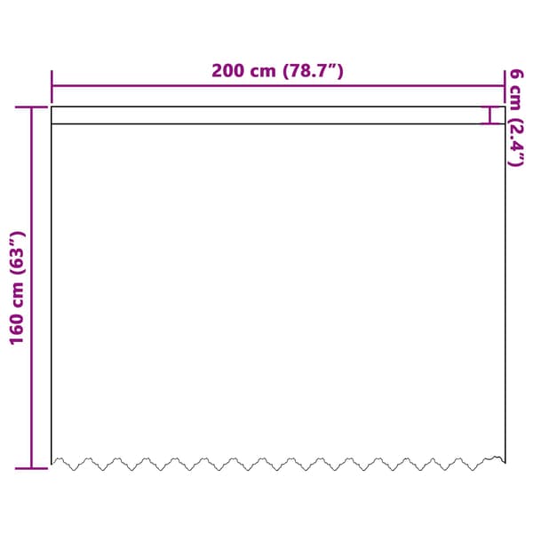 Spetsgardin Vit 160 x 200 cm Polyester