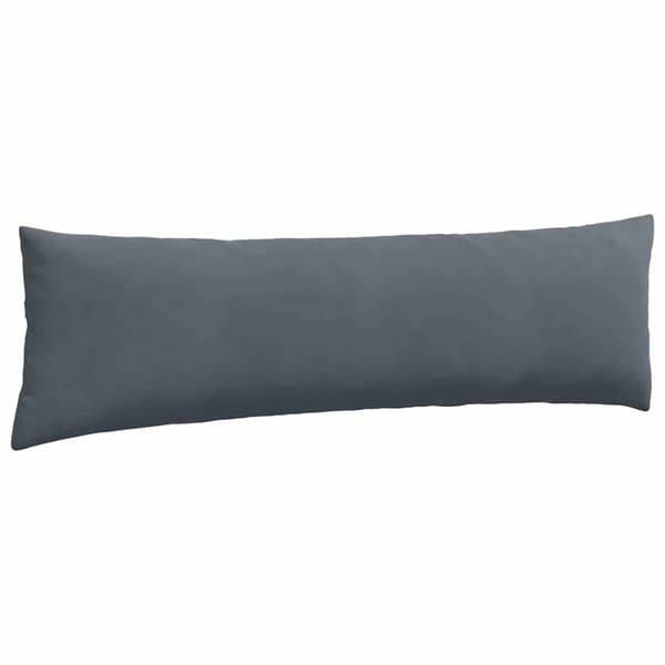 Sofakuddar 2 pcs Mörkgrå 145 x 40 cm Kordread tyg
