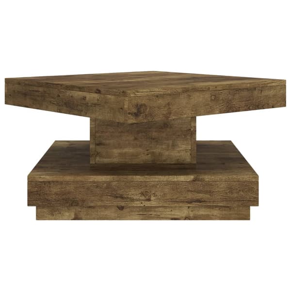 Soffbord mörkbrun 60x60x35 cm MDF