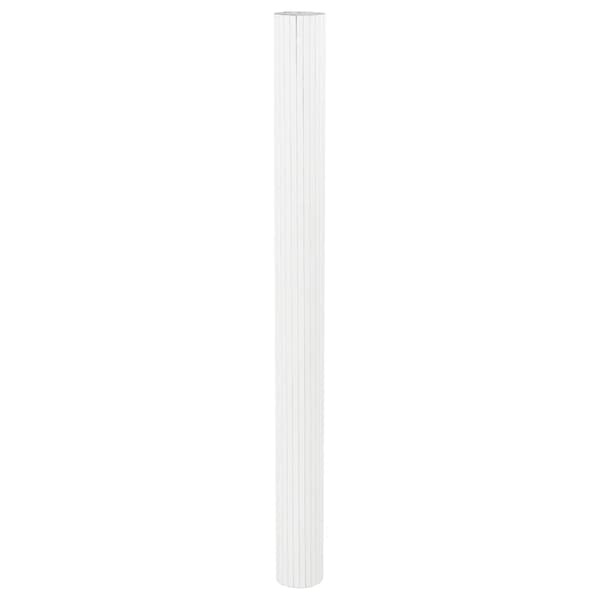 Rumsavdelare vit bredd 600 cm höjd 165 cm bambu