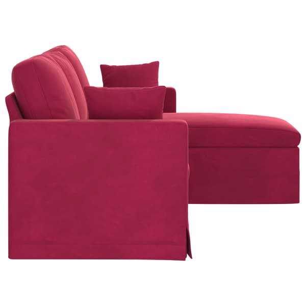 Soffa Vinröd 178 x 134 x 80 cm Sammet