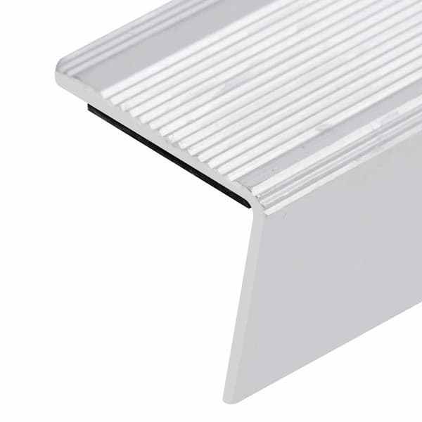 Trappnäsor i L-form 5 st aluminium 100 cm silver