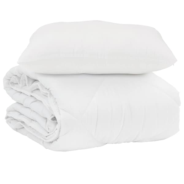 Sommar Duvet med kudde 2 pcs Vit Mikrofiber