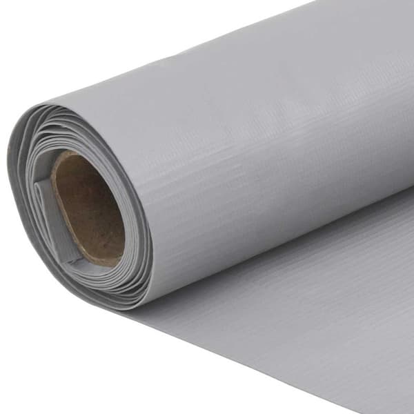 Insynsskydd för balkong grå 500x120 cm PVC