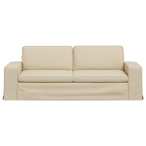 Soffa Kräm 222 x 80 x 82 cm tyg