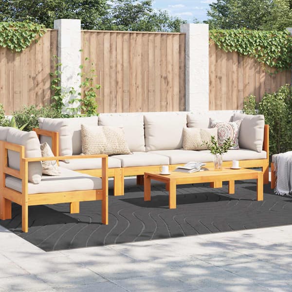 Områdesmattor PALMERAS Antracit 340 x 240 cm Polyester