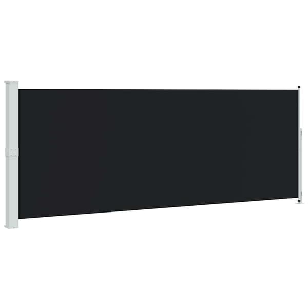 Infällbar sidomarkis 180x500 cm svart