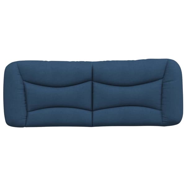 Headboard Cushion "Hvar" Blue 140 cm Fabric