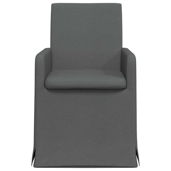 Matstolar 2 pcs Mörkgrå 57 x 67 x 95 cm tyg