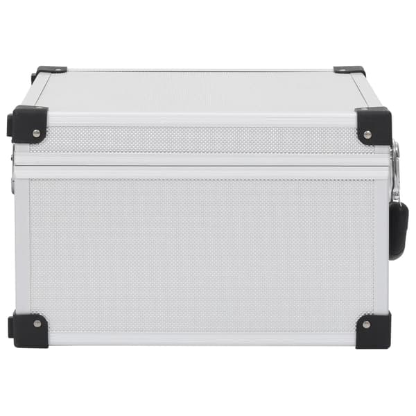 CD-väska för 40 cd-skivor aluminium ABS silver