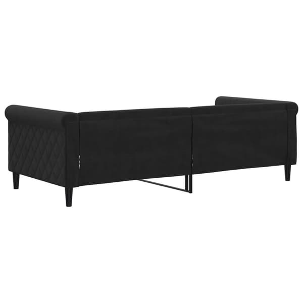 Dagbädd svart 90x200 cm sammet