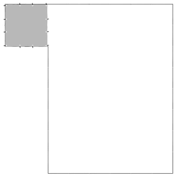 Hundgård svart 15,73 m² stål