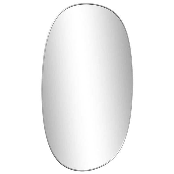 Väggspegel silver 70x45 cm