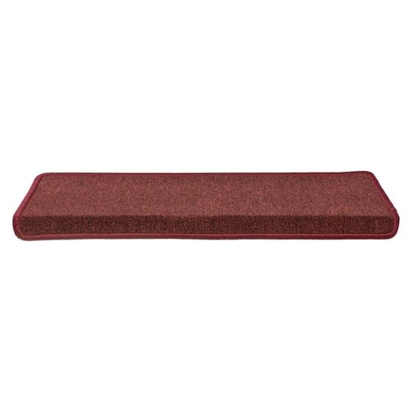 Trappmattor 30 st 65x21x4 cm bordeaux rektangulär kant