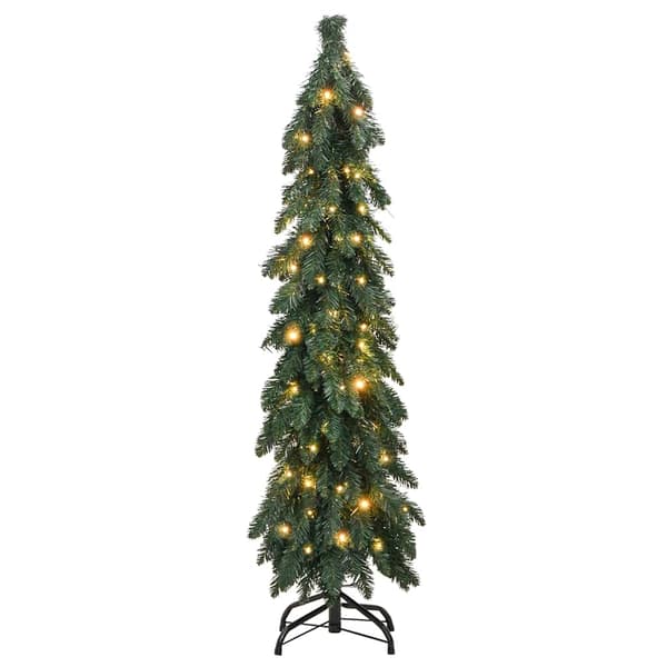 Belyst plastgran med 60 LEDs 120 cm